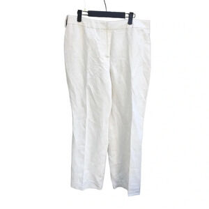 NWT CHARTER CLUB WHITE PLEATED SILK LINEN PANTS